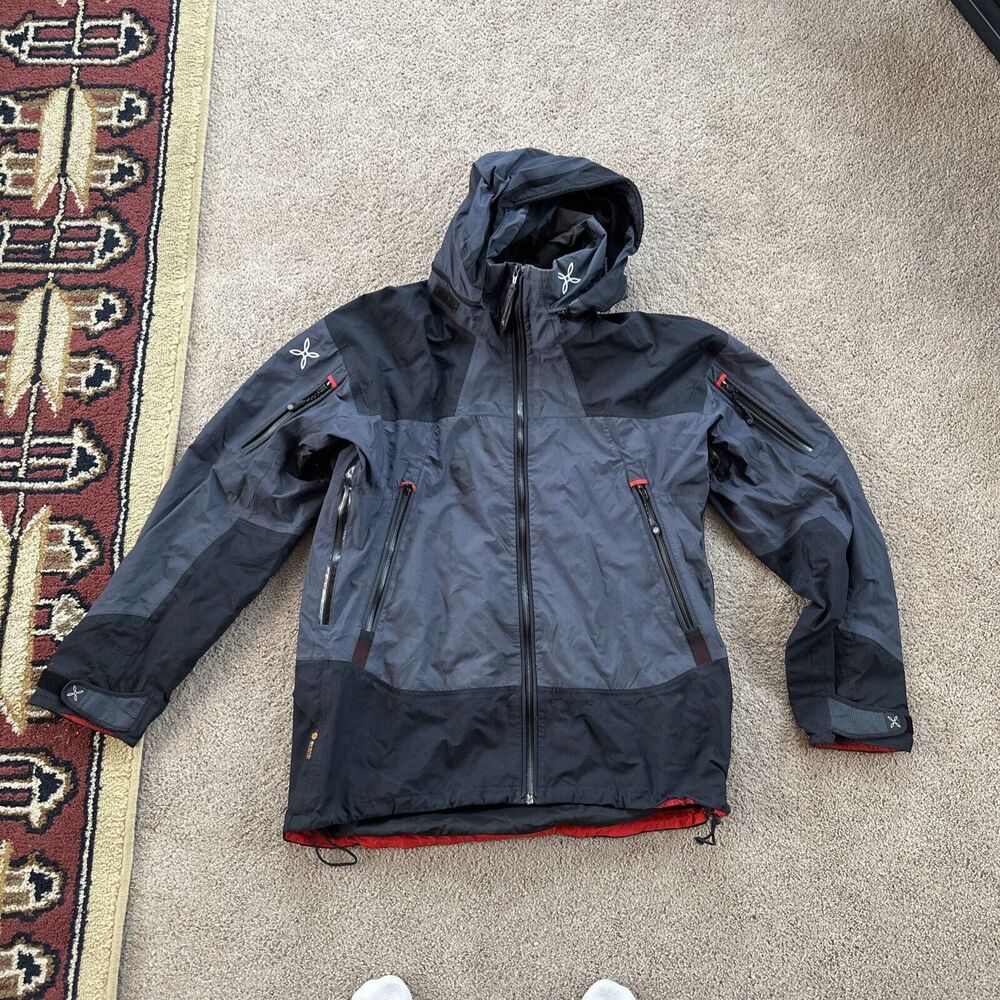 Montura Men's Size L Black Full Zip Jacket Event Waterproof Fabric